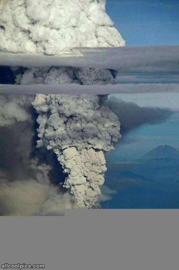 Cool Volcano Erupting