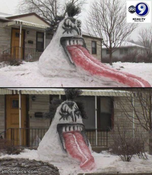 Kiss Snowman