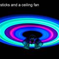Glow Sticks And Ceiling Fan