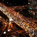 Nighttime Traffic Jam